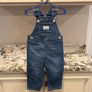 Levi's Dark Blue toddler Denim Overalls